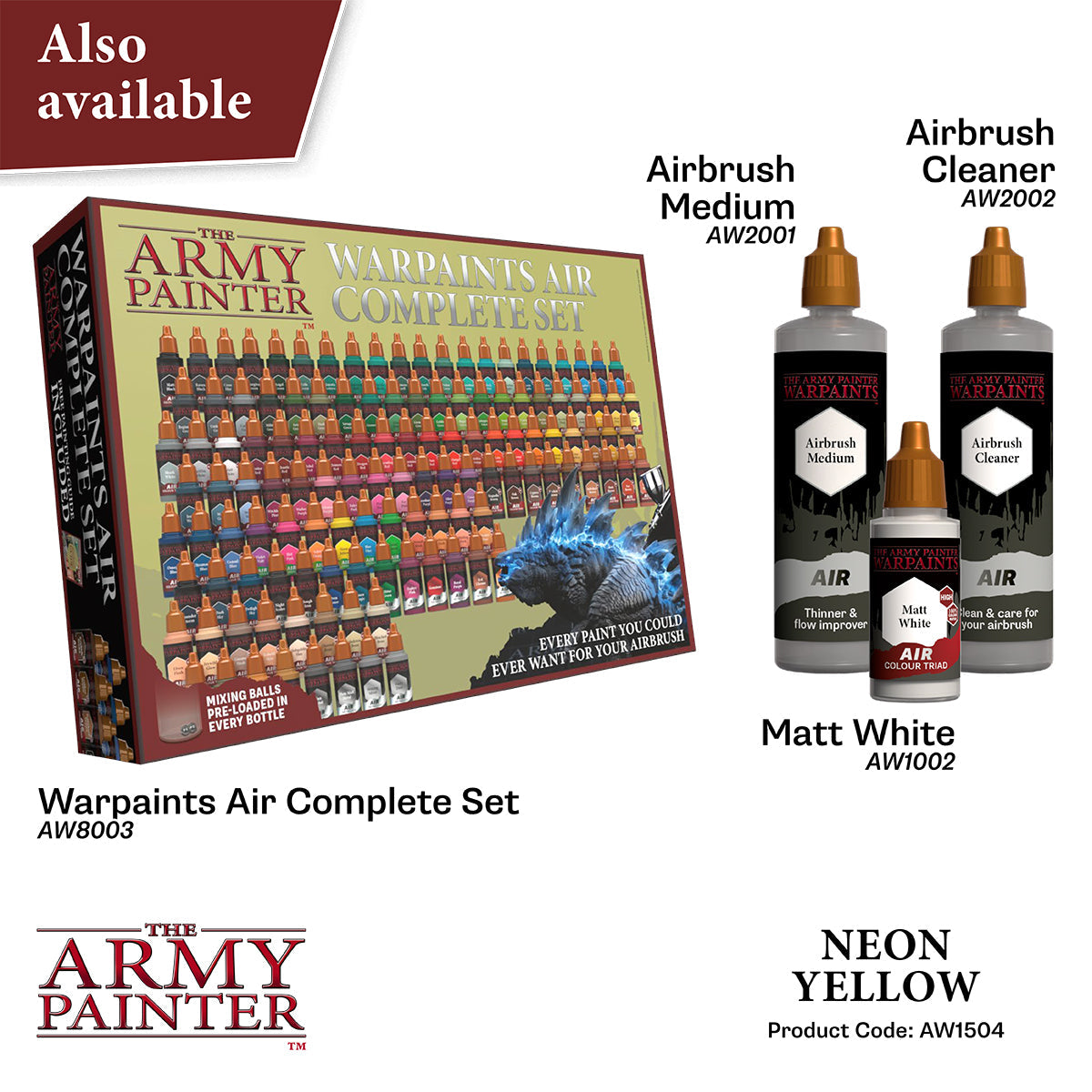 The Army Painter - Warpaints Air Fluorescent: Neon Yellow