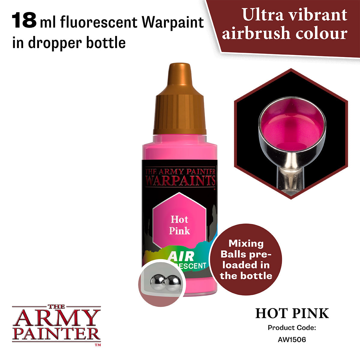 The Army Painter - Warpaints Air Fluorescent: Hot Pink