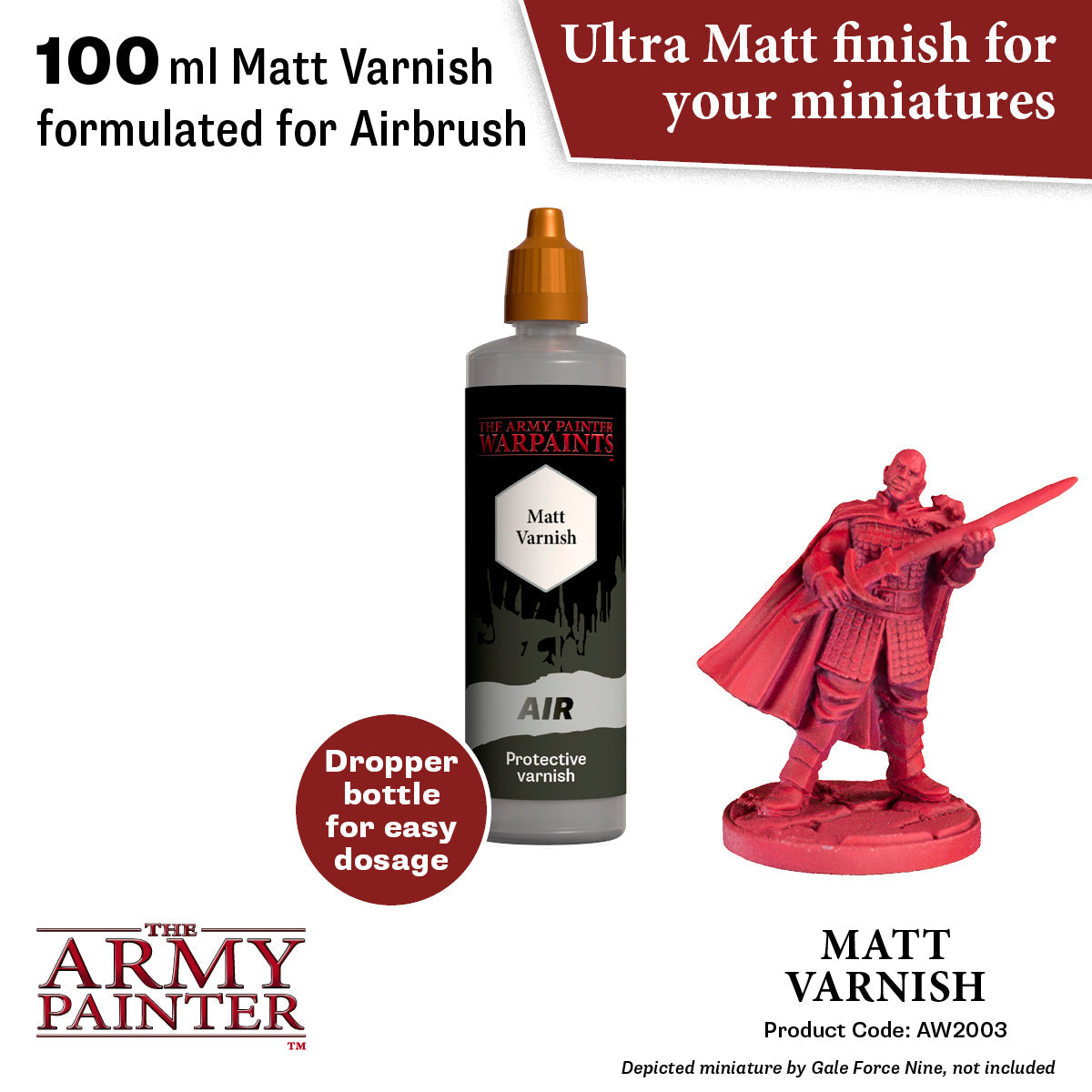 The Army Painter - Warpaints Air Accessories: Anti-Shine Matt Varnish