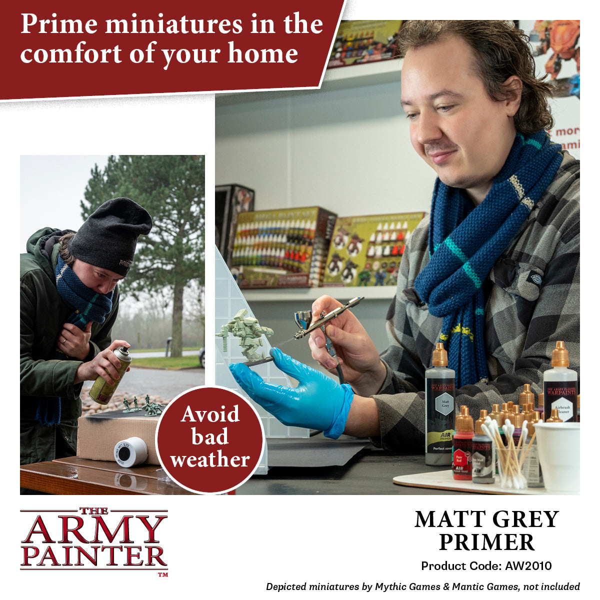 The Army Painter - Warpaints Air Accessories: Primer Matt Grey