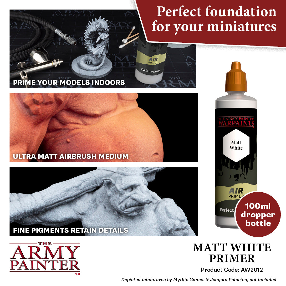 The Army Painter - Warpaints Air Accessories: Primer Matt White