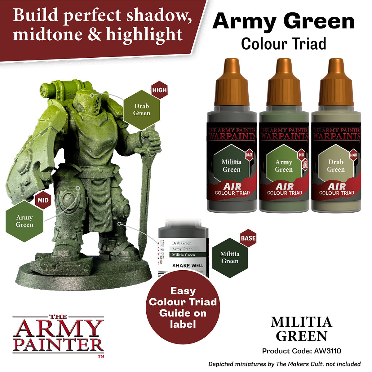 The Army Painter - Warpaints Air: Militia Green