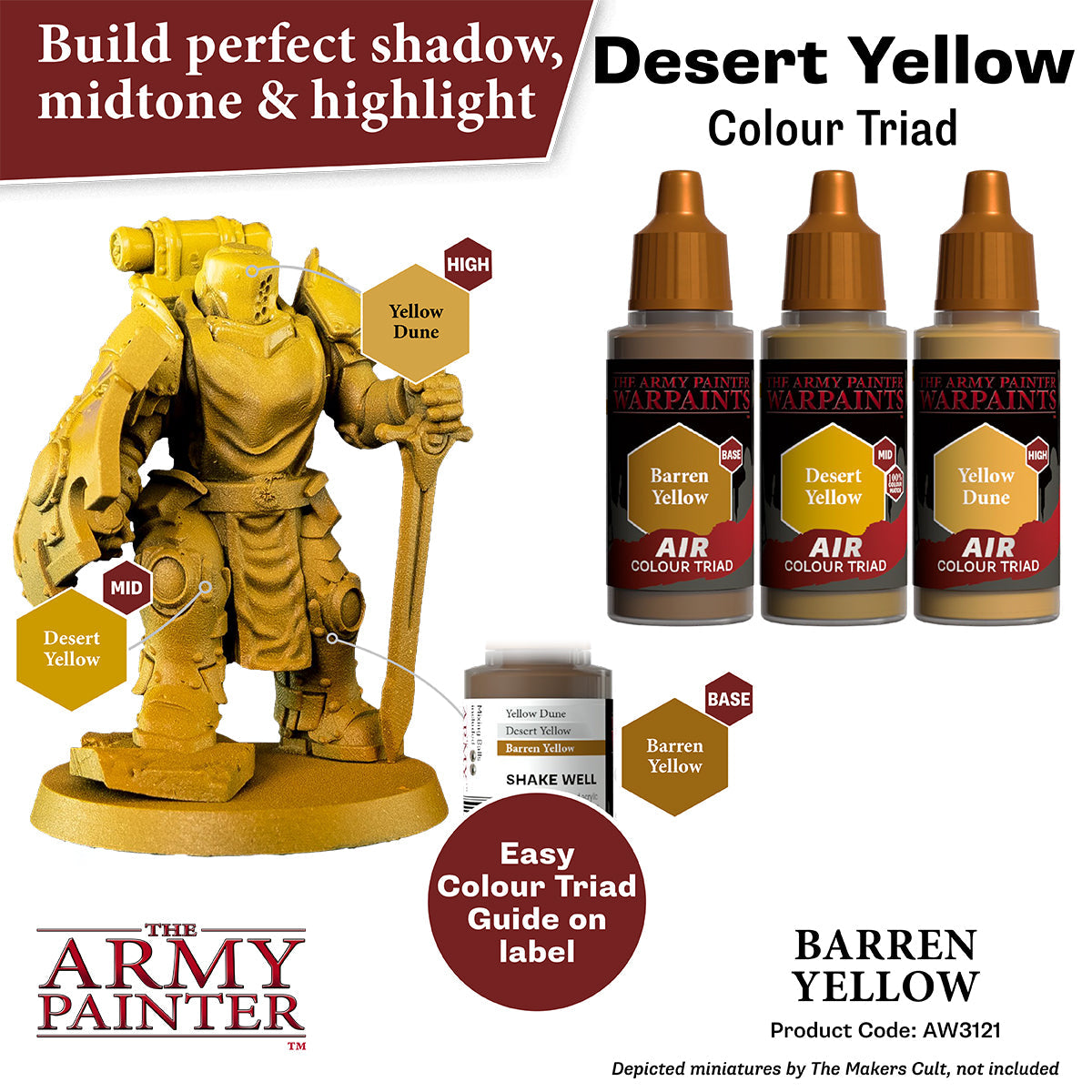 The Army Painter - Warpaints Air: Barren Yellow