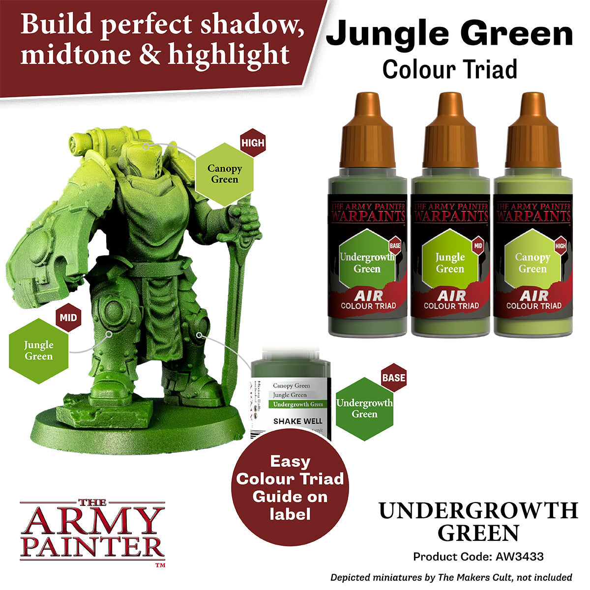 The Army Painter - Warpaints Air: Undergrowth Green
