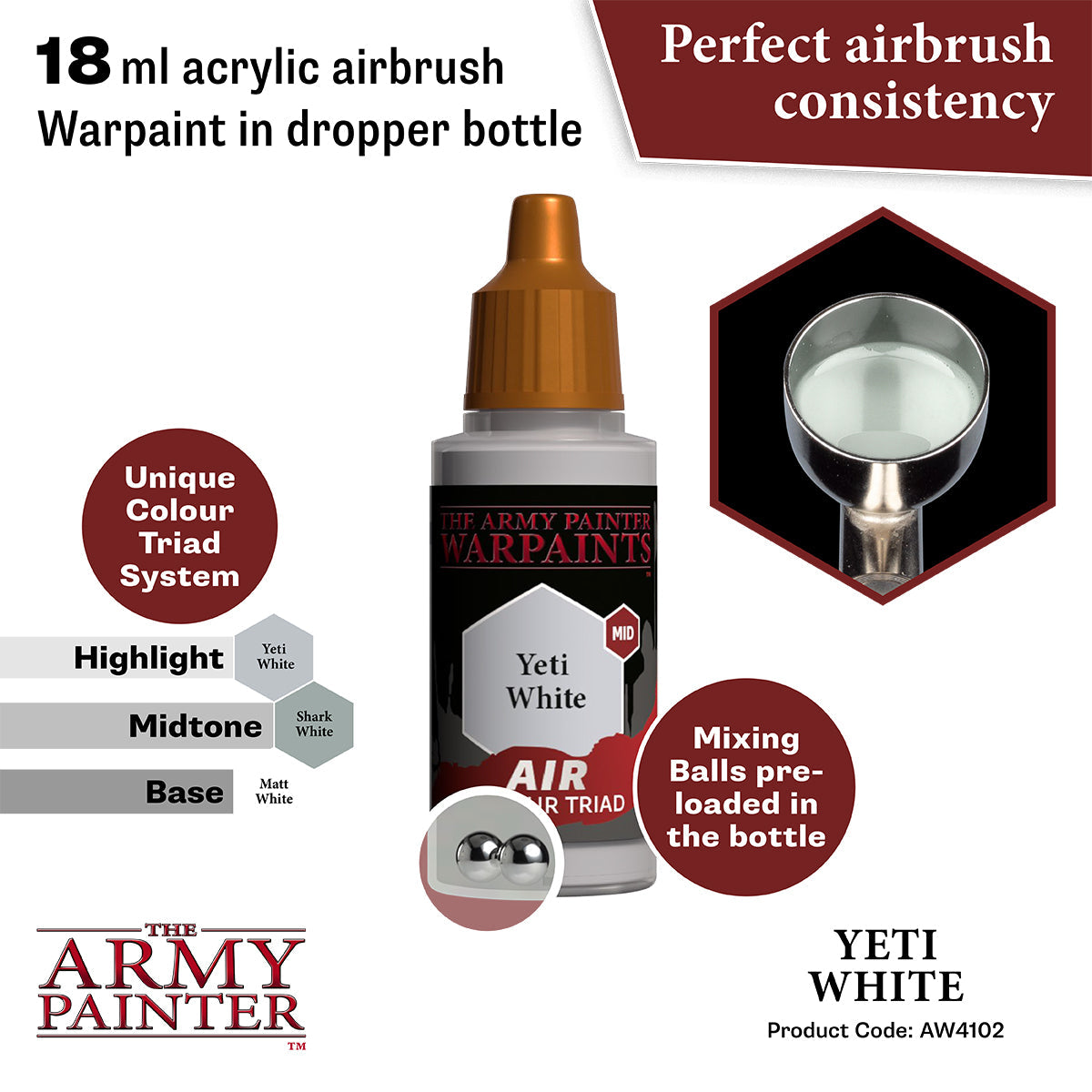 The Army Painter - Warpaints Air: Yeti White