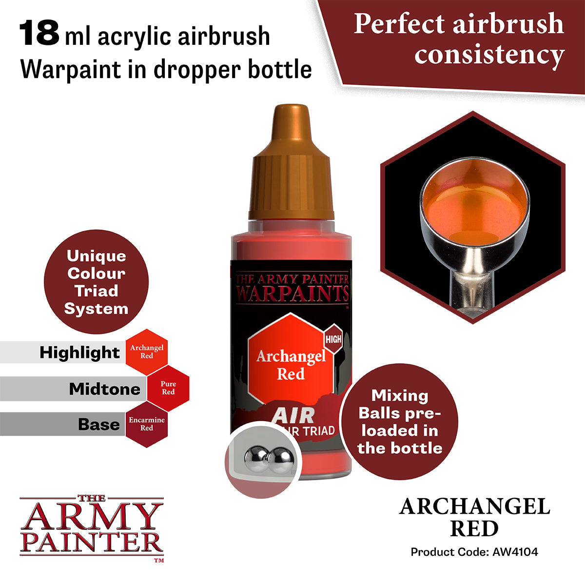 The Army Painter - Warpaints Air: Archangel Red