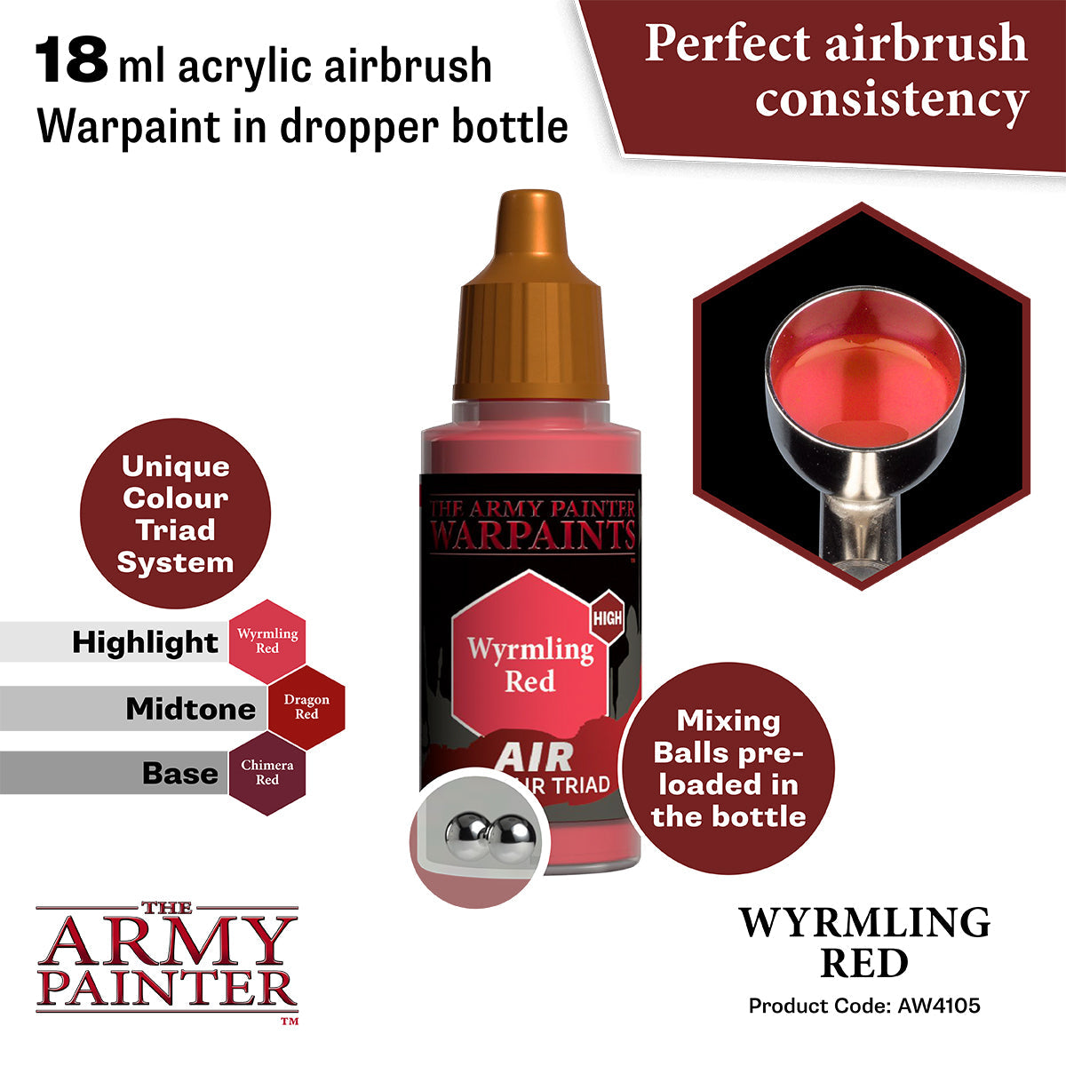 The Army Painter - Warpaints Air: Wyrmling Red