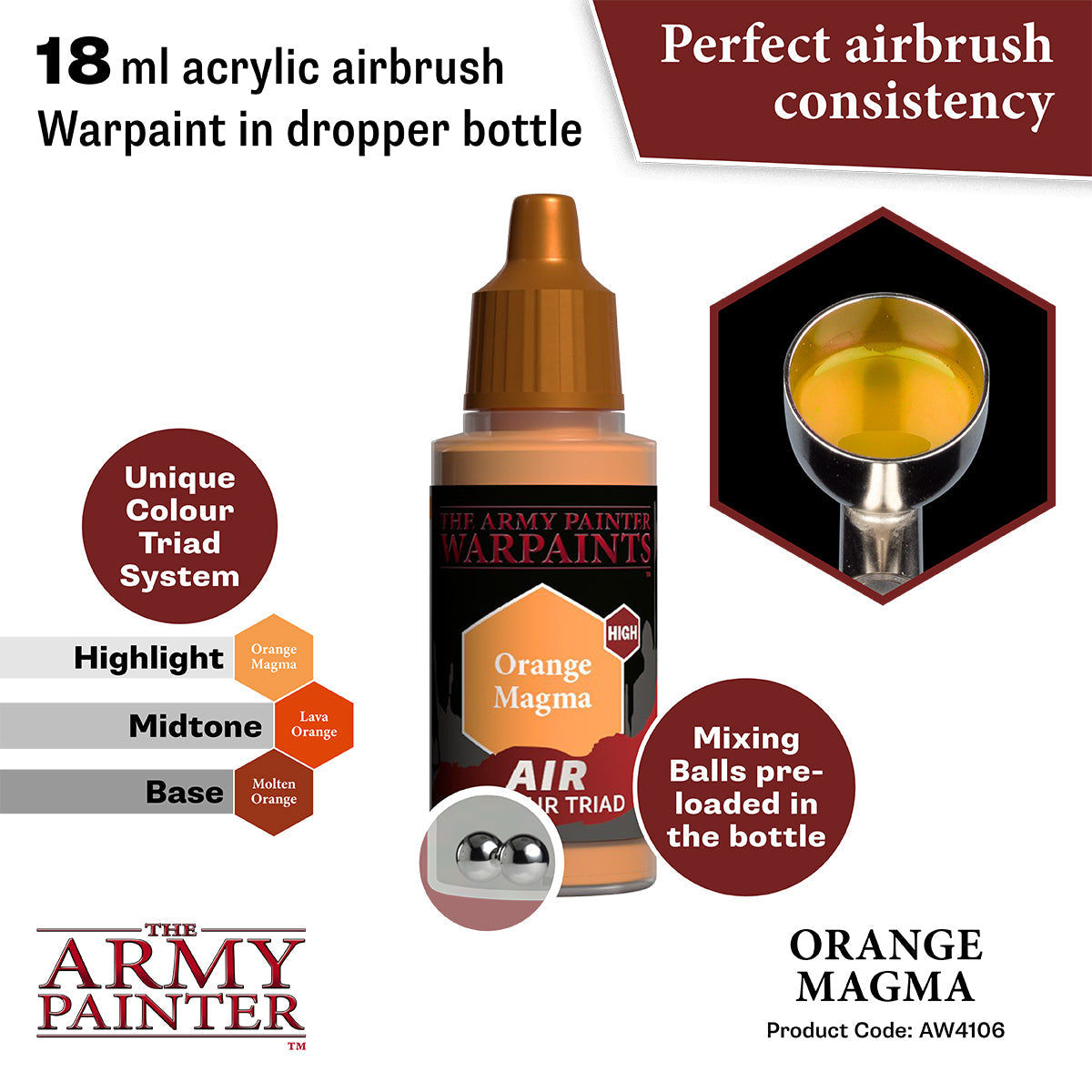 The Army Painter - Warpaints Air: Orange Magma