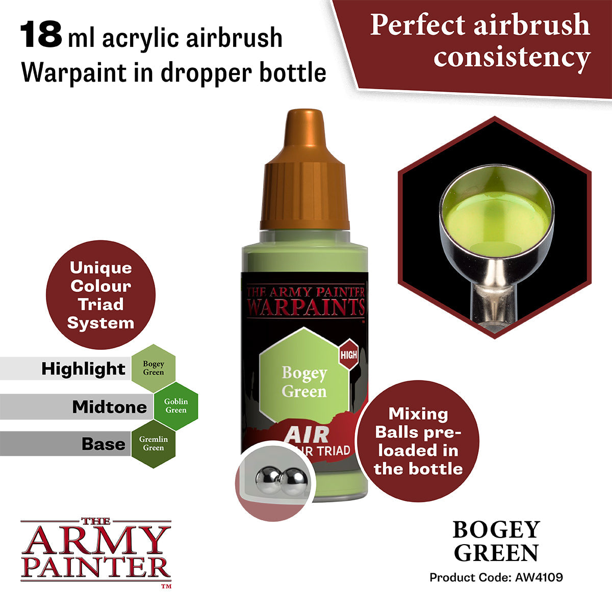 The Army Painter - Warpaints Air: Bogey Green