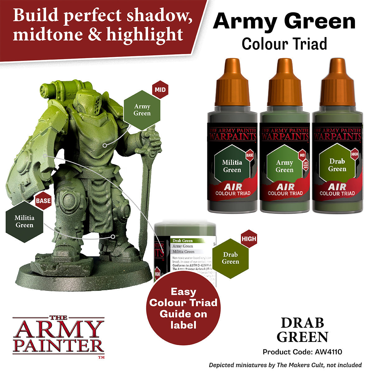 The Army Painter - Warpaints Air: Drab Green