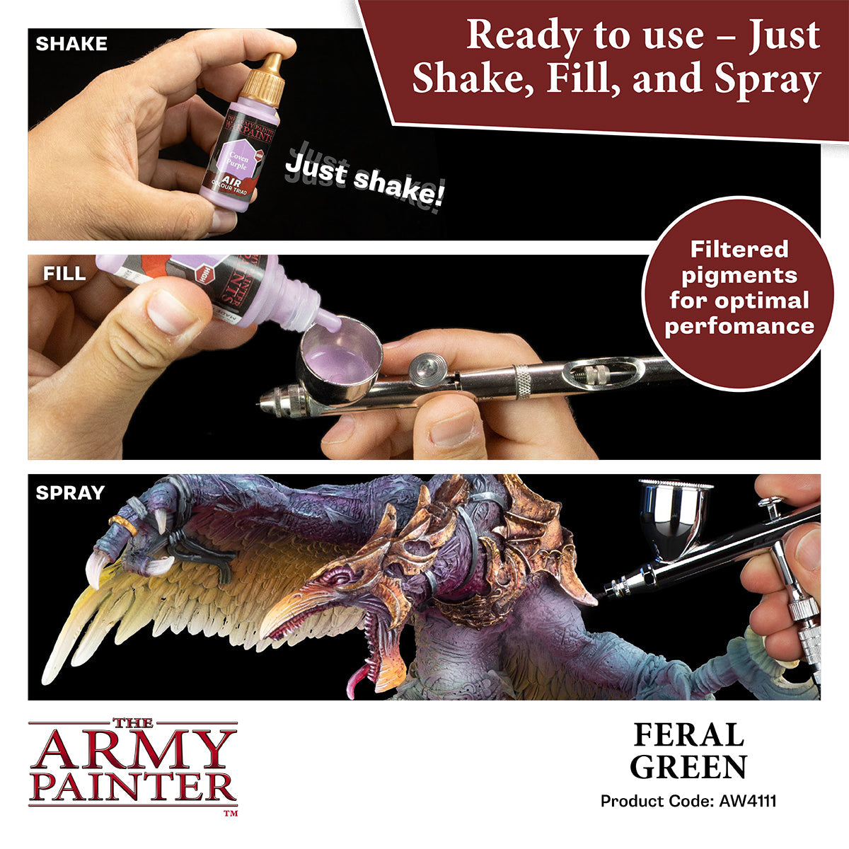 The Army Painter - Warpaints Air: Feral Green