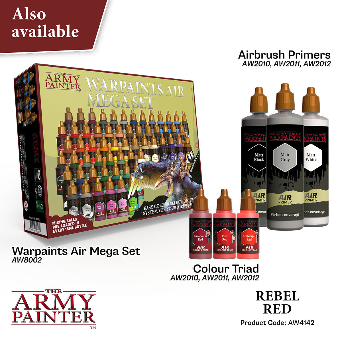The Army Painter - Warpaints Air: Rebel Red