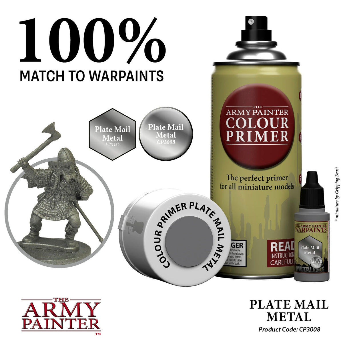 The Army Painter - Colour Primer: Plate Mail Metal