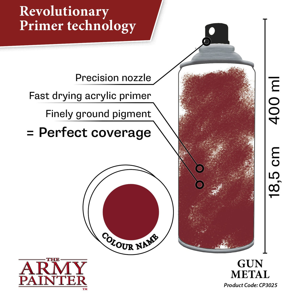 The Army Painter - Colour Primer: Gun Metal