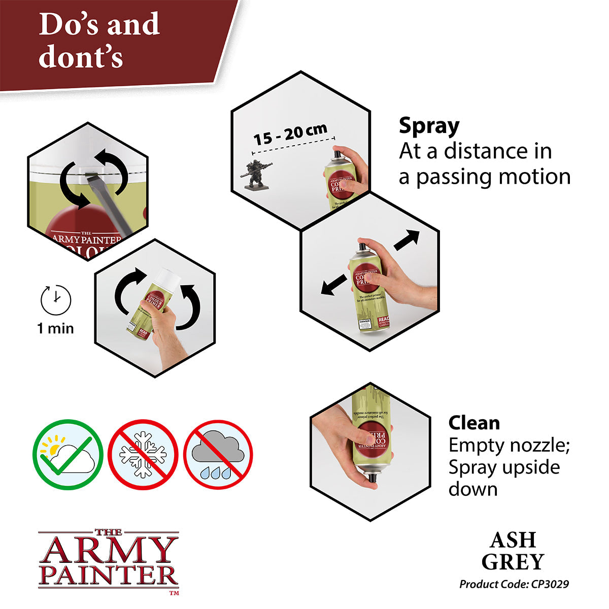 The Army Painter - Colour Primer: Ash Grey