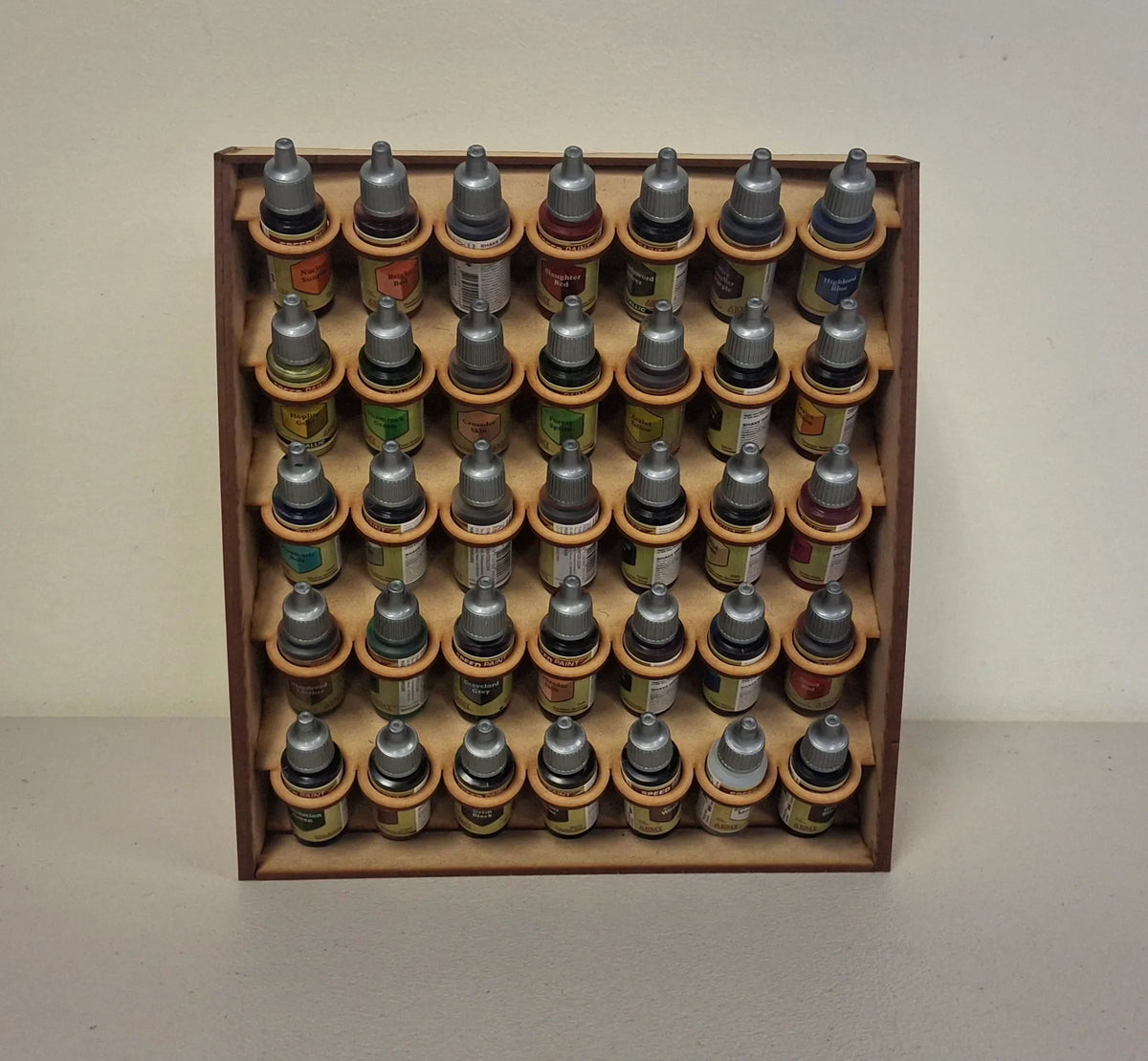 Dark Castle Terrain - Paint Station: 35 Dropper Bottle Paint Rack