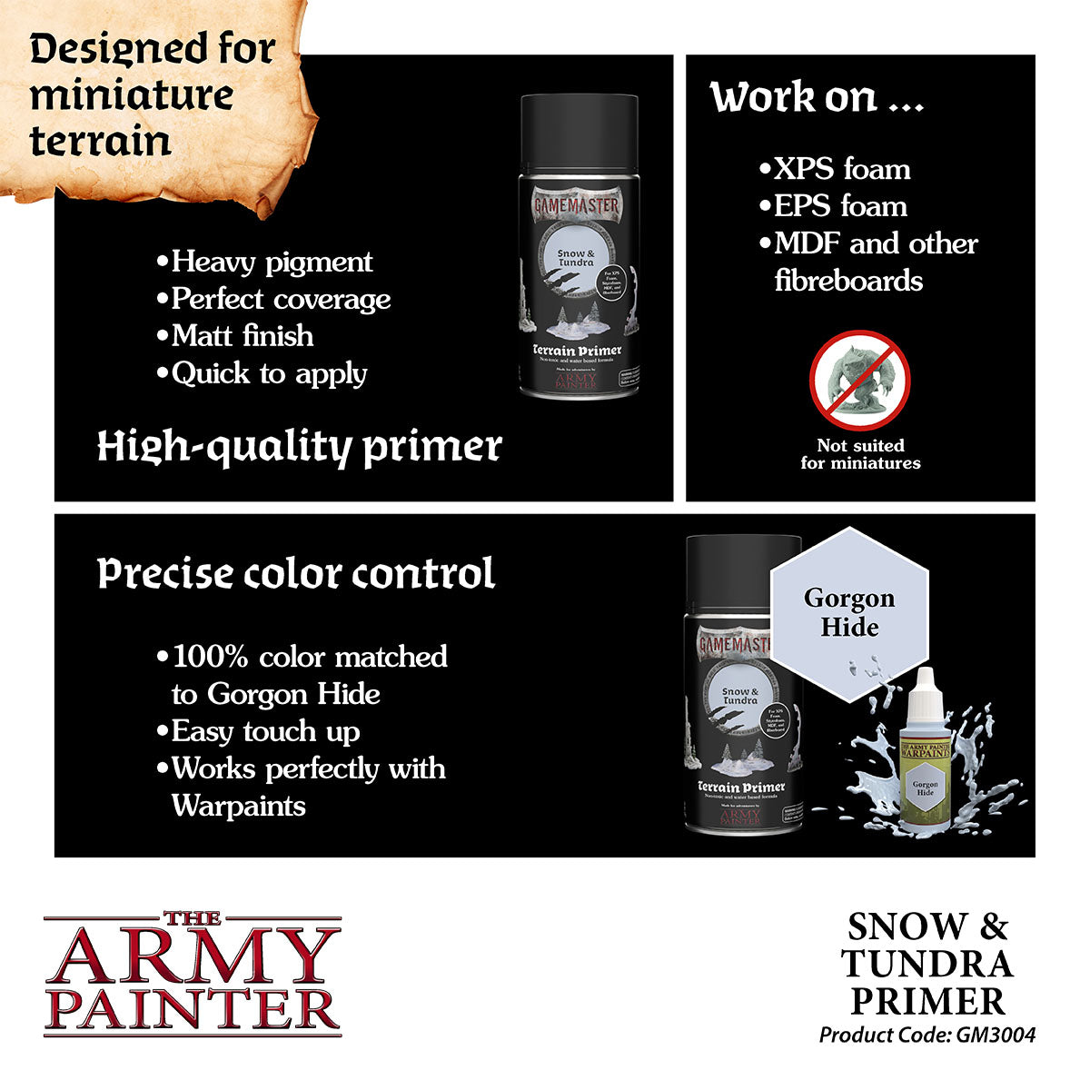 The Army Painter - Gamemaster: Terrain Primer - Snow & Tundra