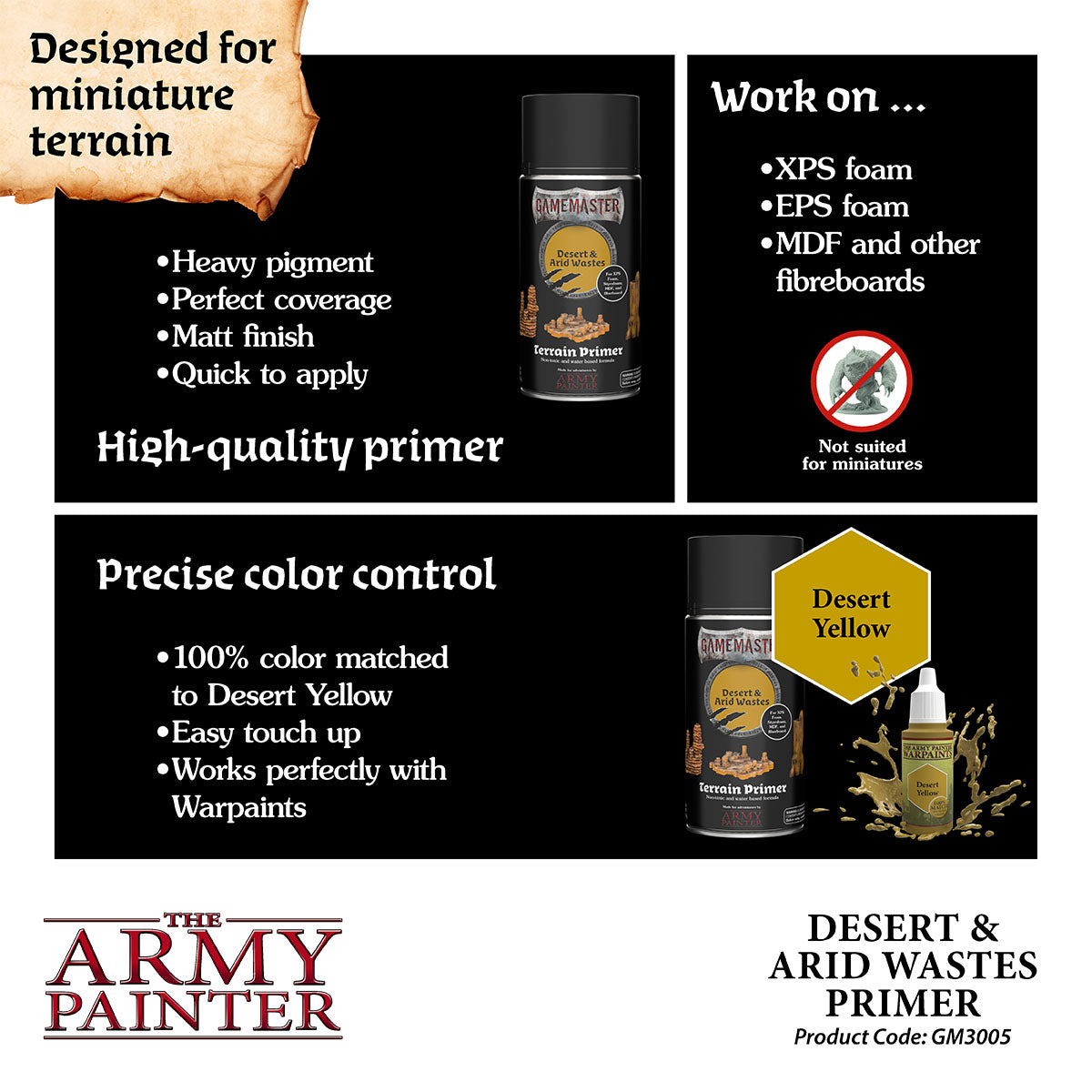 The Army Painter - Gamemaster: Terrain Primer - Desert & Arid Wastes
