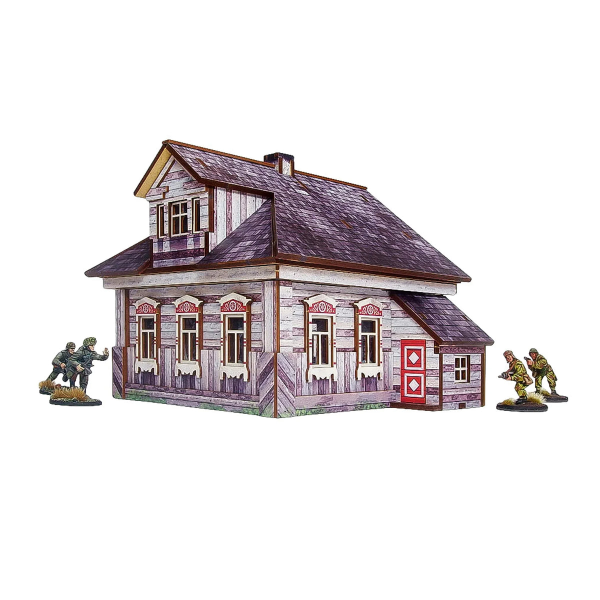 Micro Art Studio - Pre-Painted WW2 Ostfront Village Whitewashed Dacha
