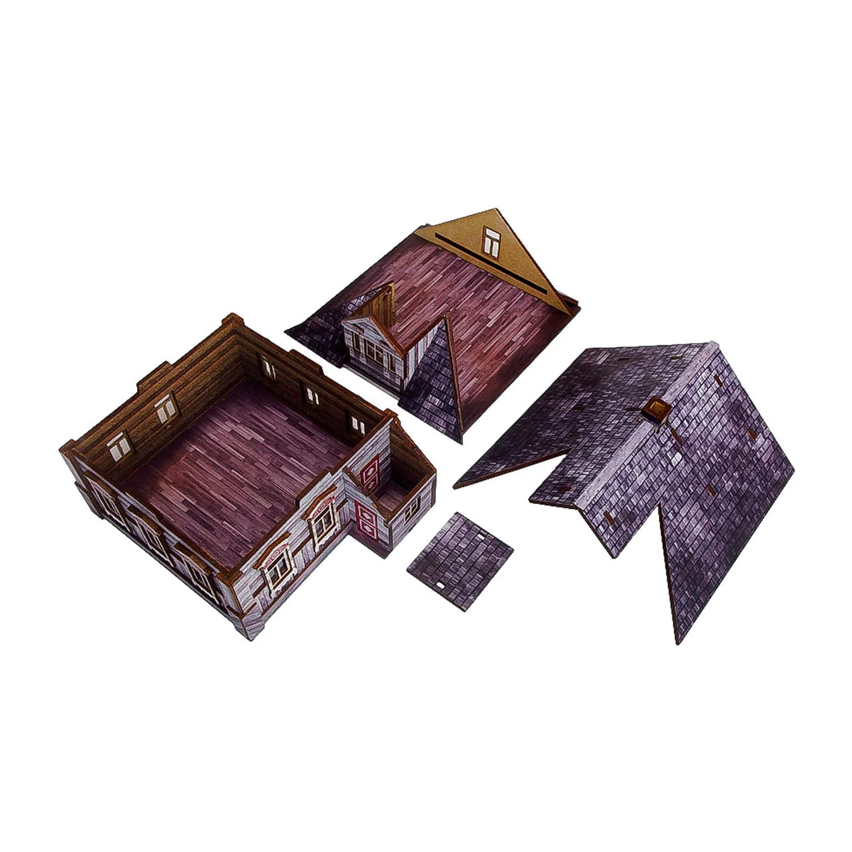 Micro Art Studio - Pre-Painted WW2 Ostfront Village Whitewashed Dacha