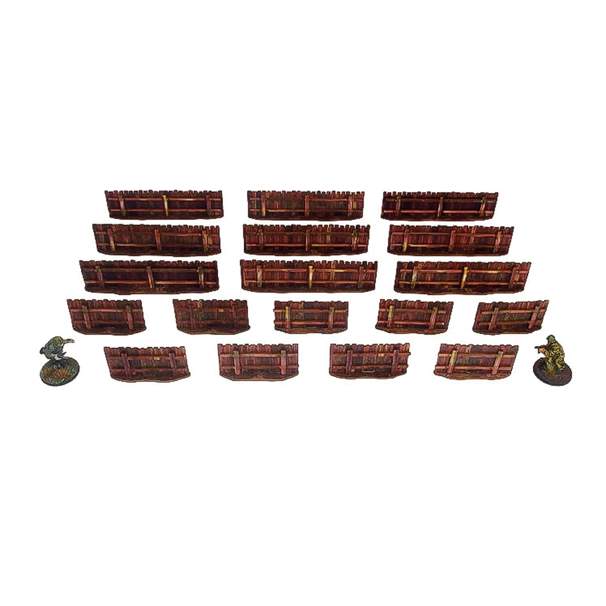 Micro Art Studio - Pre-Painted WW2 Ostfront Village Low Fence