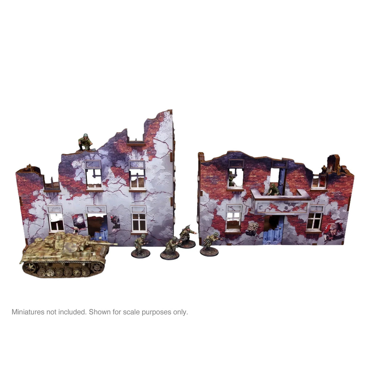 Micro Art Studio - Pre-Painted WW2 Ostfront Stalingrad Apartment Block Front