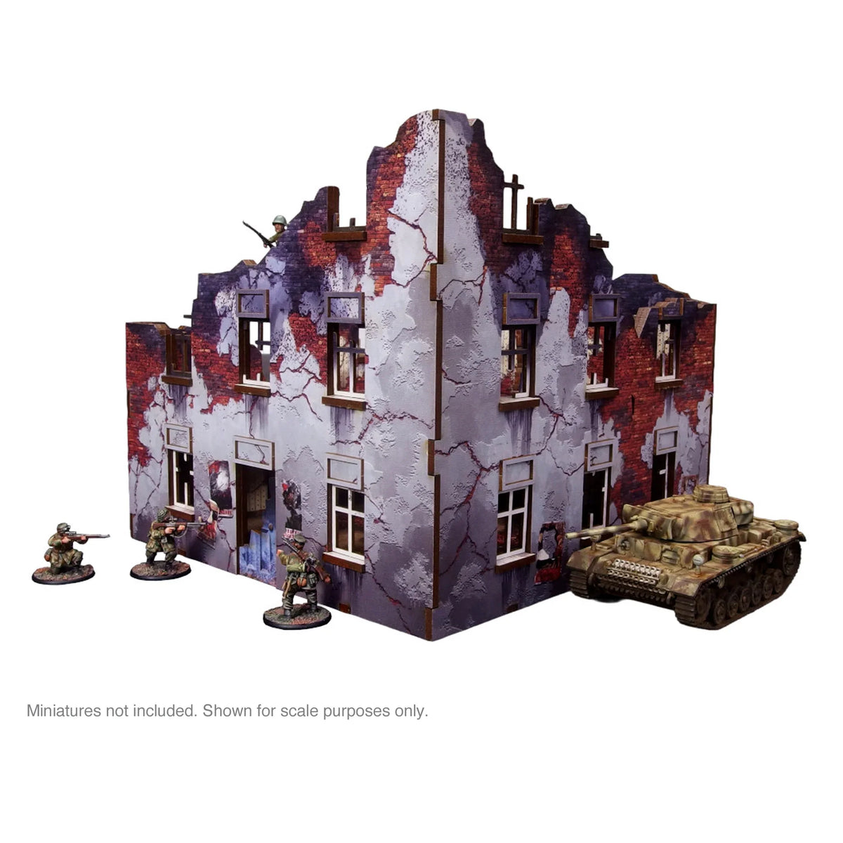 Micro Art Studio - Pre-Painted WW2 Ostfront Stalingrad Apartment Block Front
