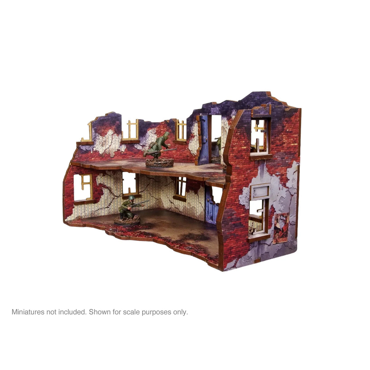 Micro Art Studio - Pre-Painted WW2 Ostfront Stalingrad Apartment Block Back