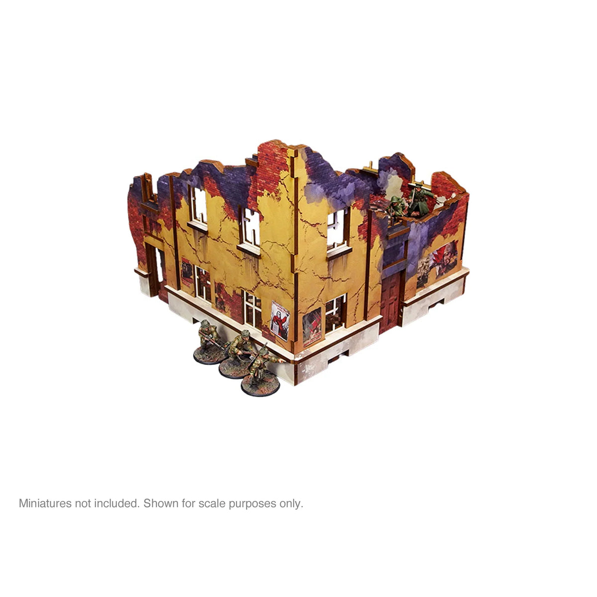 Micro Art Studio - Pre-Painted WW2 Ostfront Stalingrad School Right (With 3rd Floor)