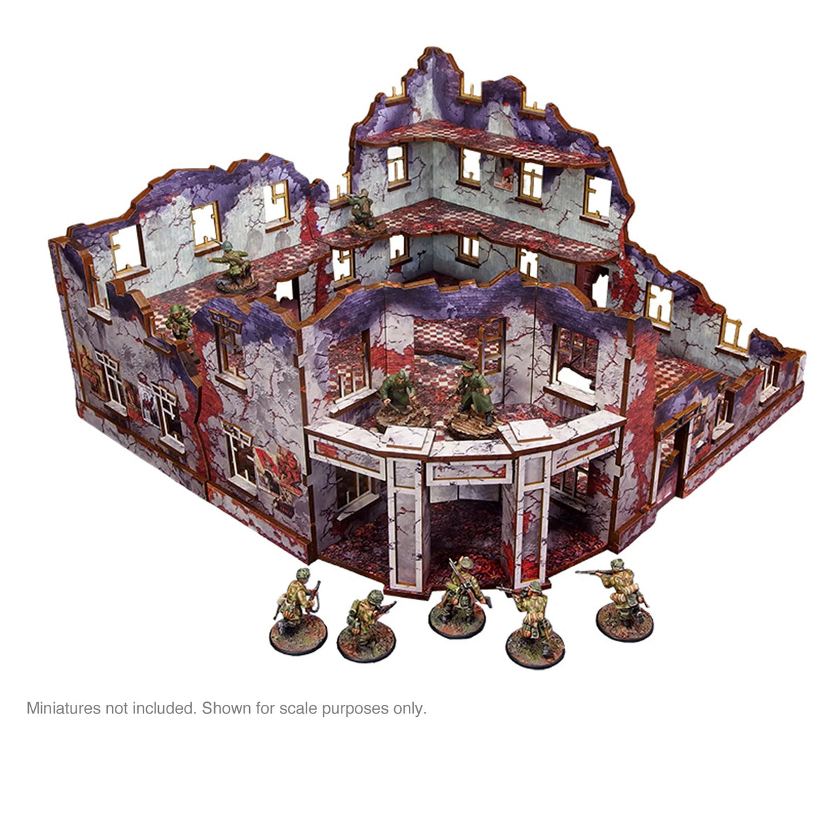 Micro Art Studio - Pre-Painted WW2 Ostfront Stalingrad Univermag Front (With Balcony)