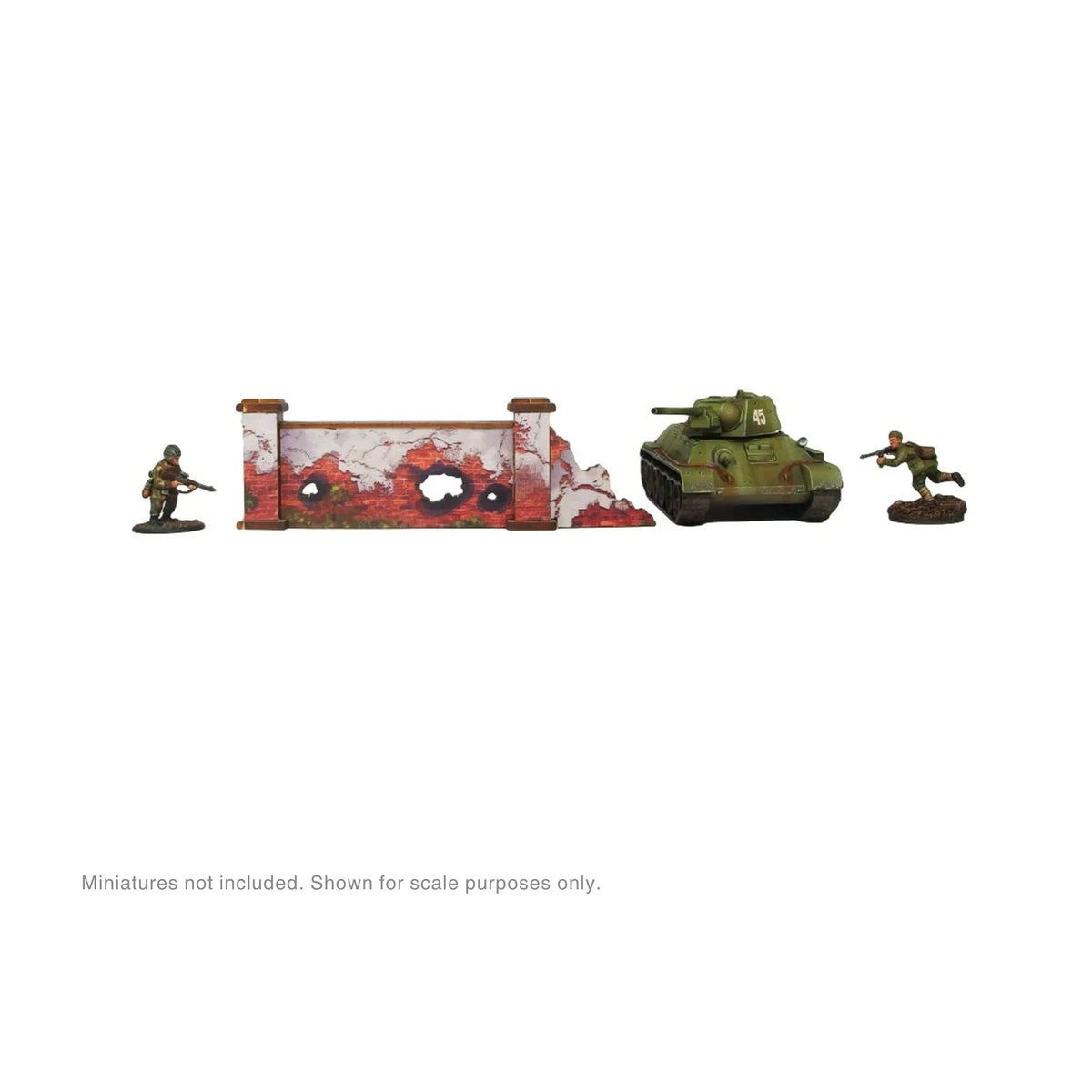 Micro Art Studio - Pre-Painted WW2 Ostfront Stalingrad Walls High