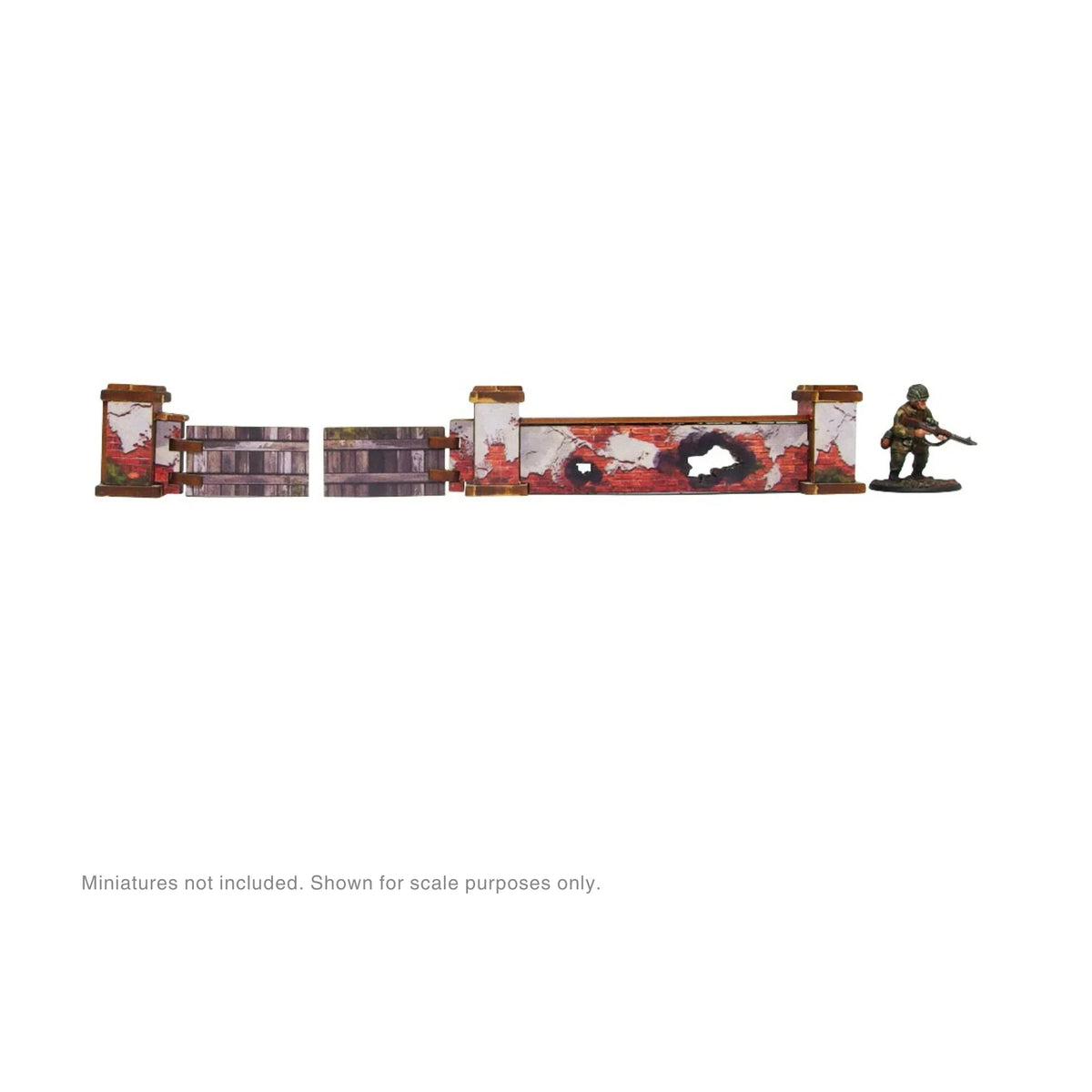 Micro Art Studio - Pre-Painted WW2 Ostfront Stalingrad Walls Low