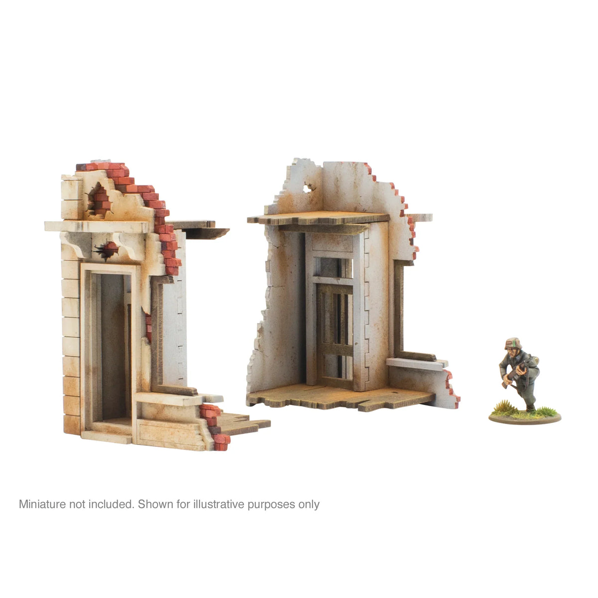 Skytrex: City in Ruins - Pair of Destroyed Building Ends