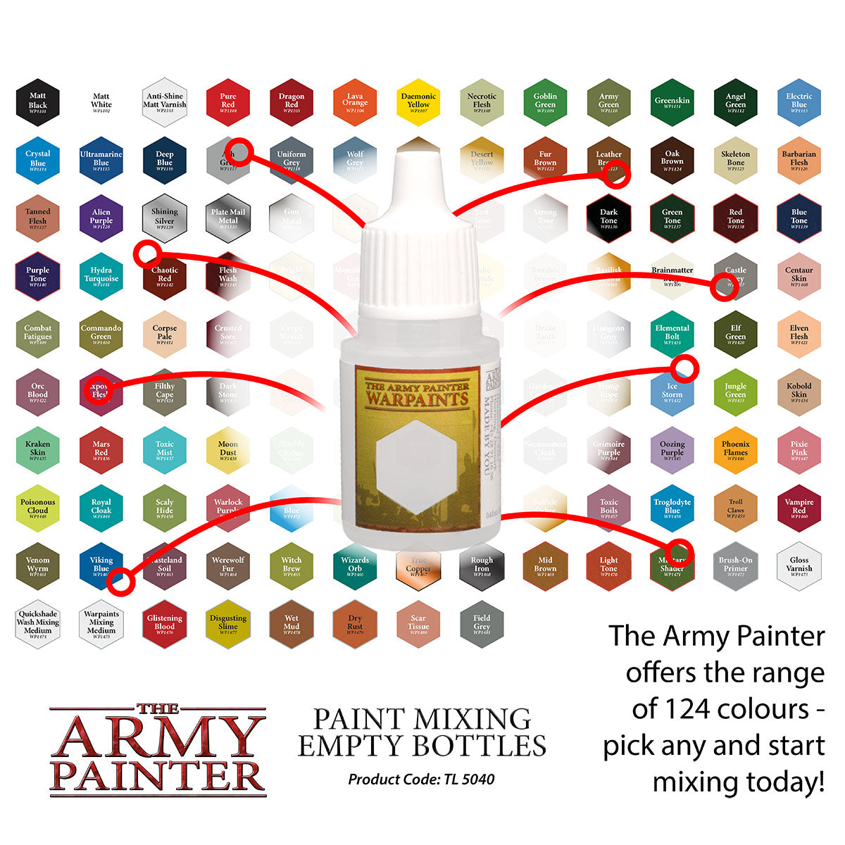 The Army Painter - Paint Mixing Empty Bottles