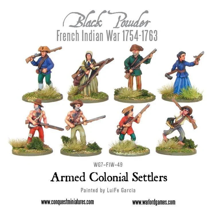 Black Powder - French Indian War: Armed Colonial Settlers