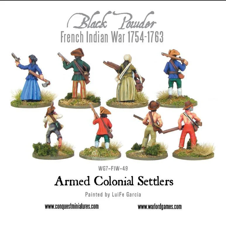 Black Powder - French Indian War: Armed Colonial Settlers