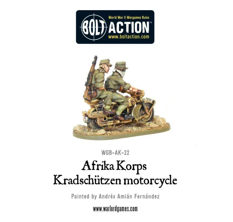 Bolt Action - Afrika Korps Kradschutzen Motorcycle