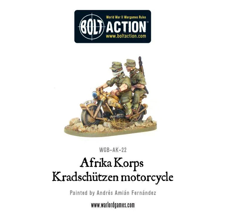 Bolt Action - Afrika Korps Kradschutzen Motorcycle