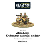 Bolt Action - Afrika Korps Kradschutzen Motorcycle and Sidecar