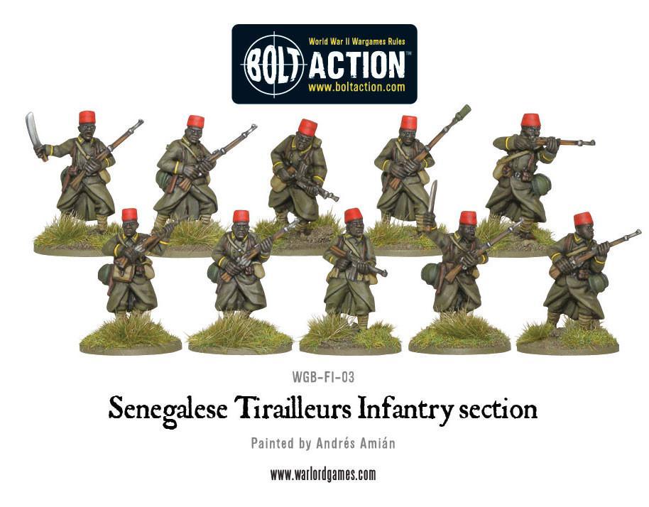 Bolt Action - Senegalese Tirailleurs Infantry Section