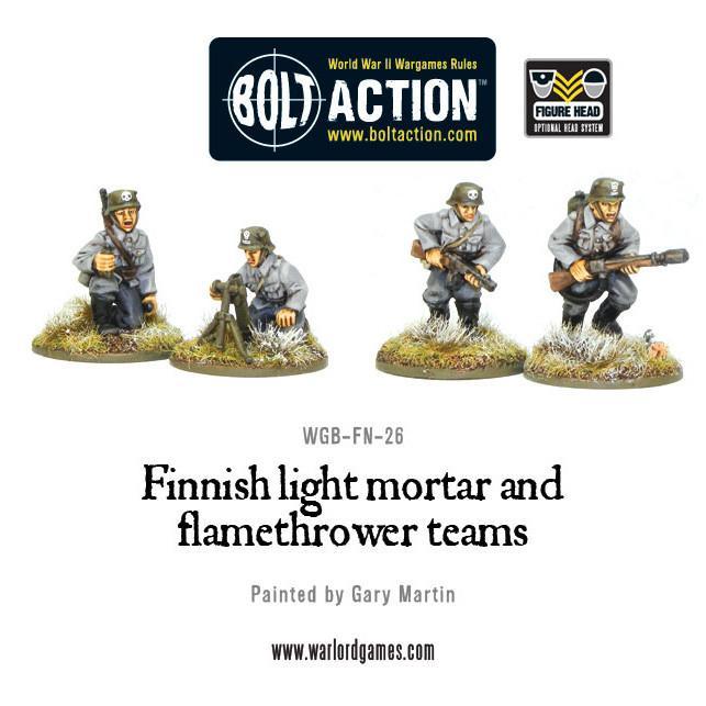 Bolt Action - Finnish Light Mortar and Flamethrower Teams