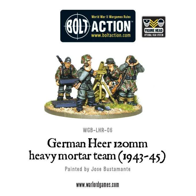 Bolt Action - German Heer 120mm Heavy Mortar Team (1943-45)