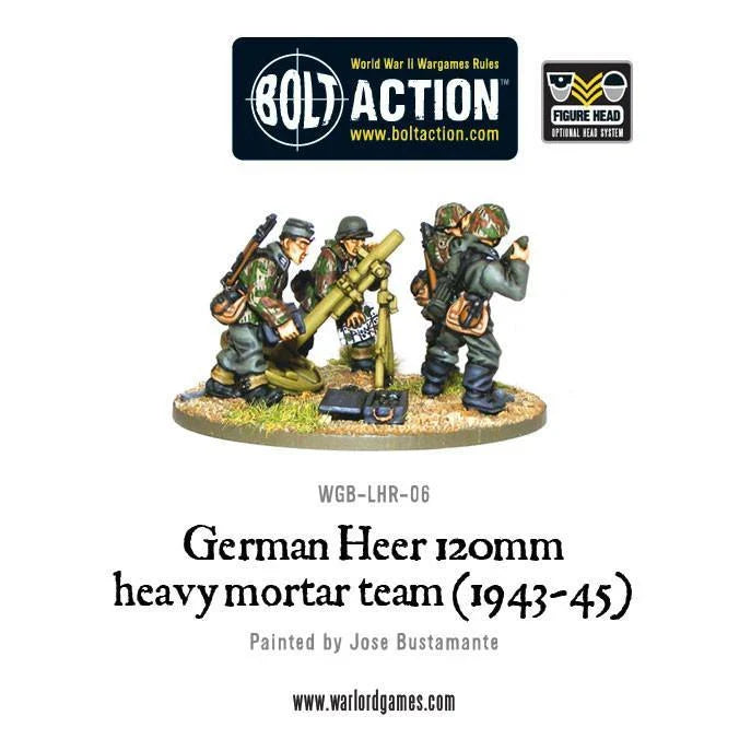 Bolt Action - German Heer 120mm Heavy Mortar Team (1943-45)