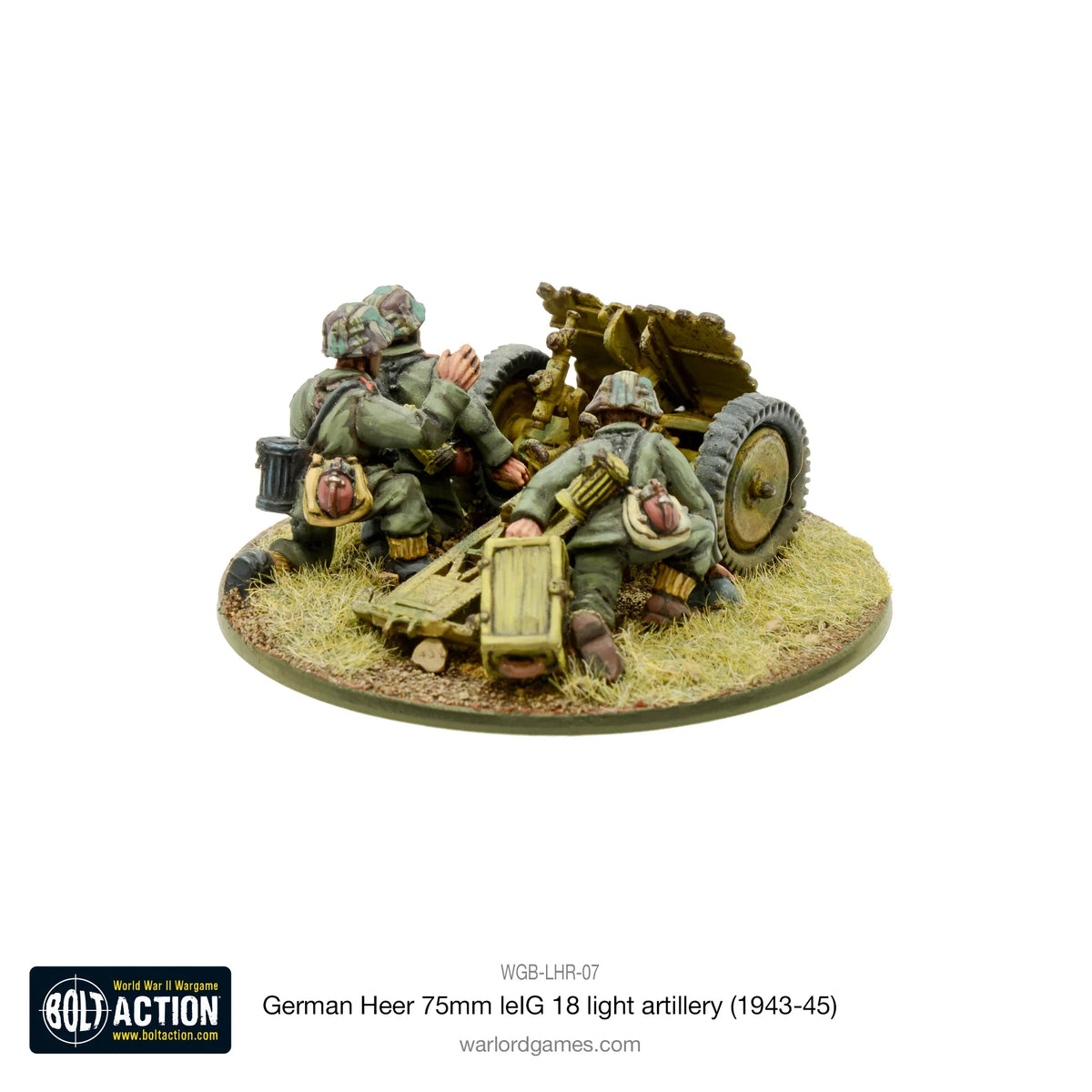 Bolt Action - German Heer 75mm Le.IG 18 Light Artillery (1943-45)