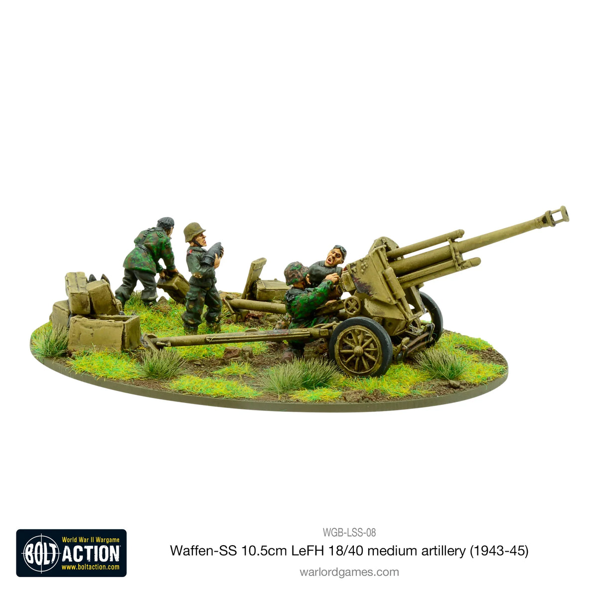 Bolt Action - Waffen-SS 10.5cm LeFH 18/40 Medium Artillery (1943-45)