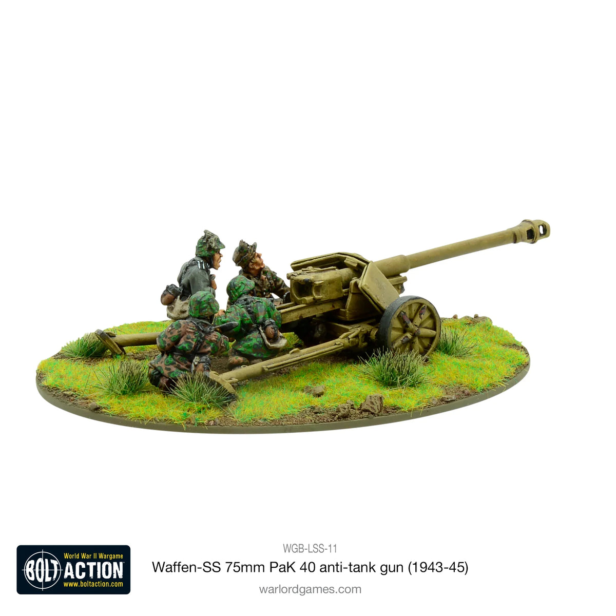 Bolt Action - Waffen-SS 75mm PaK 40 Anti-Tank Gun (1943-45)