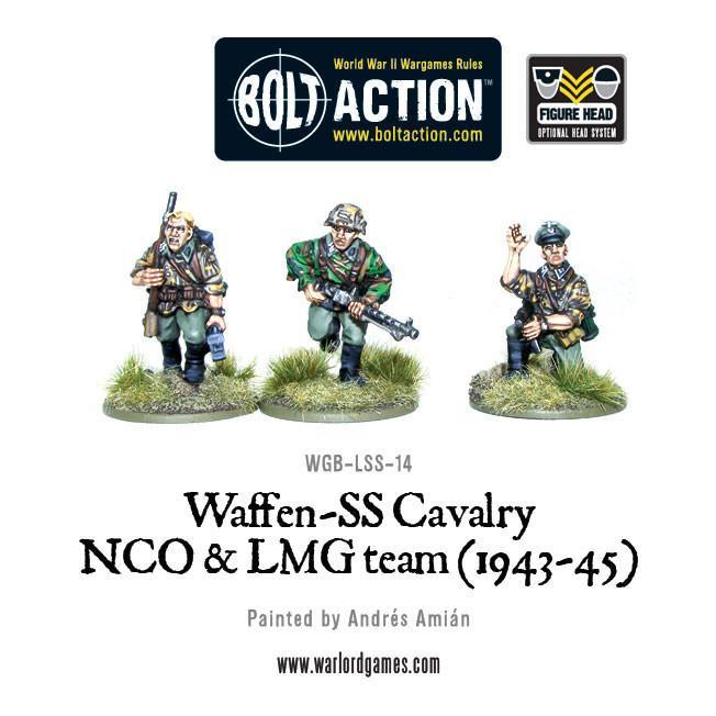 Bolt Action - Waffen SS Cavalry NCO & LMG