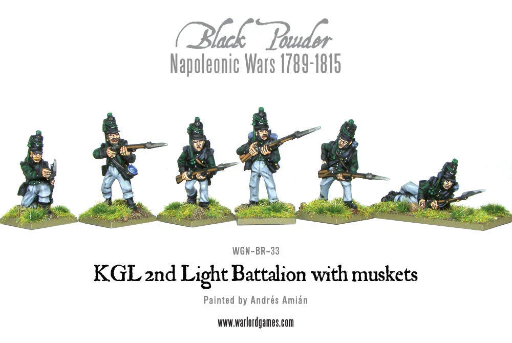 Black Powder - Napoleonic Wars: KGL 2nd Light Battalion with Muskets