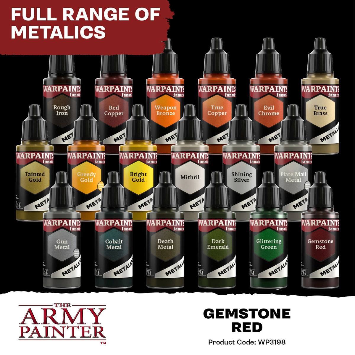 The Army Painter - Warpaints Fanatic Metallic: Gemstone Red