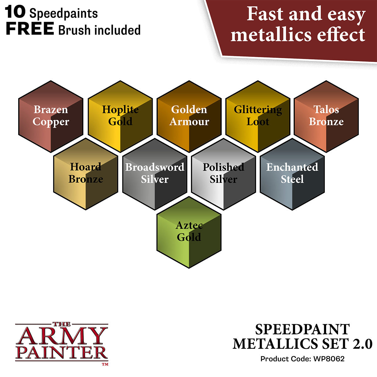 The Army Painter - Speedpaint: Metallics Set 2.0